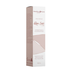 Healthy Care Rose Gold Flake Serum 50ml packaging side view