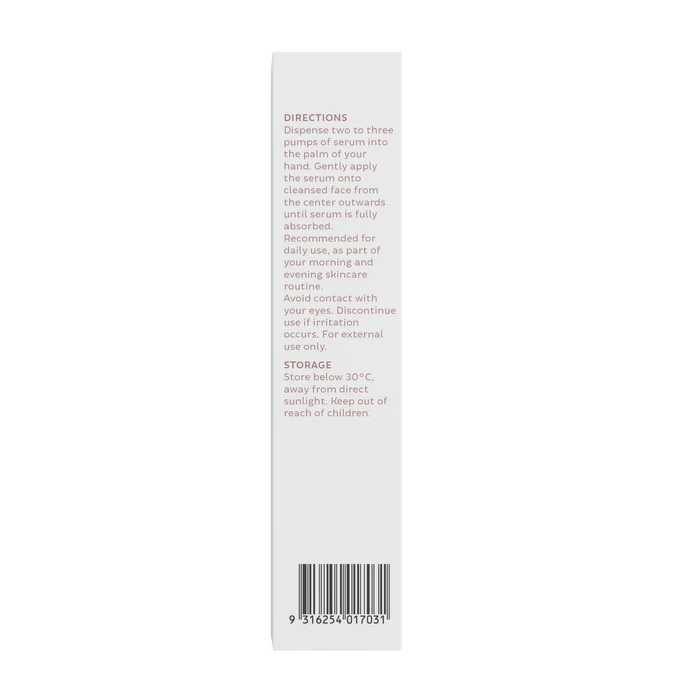 Healthy Care Rose Gold Flake Serum 50ml packaging back view