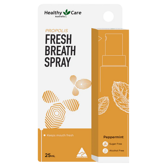 Healthy Care Propolis Fresh Breath Spray 25ml front packaging