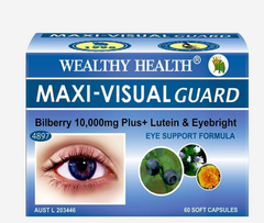 Wealthy Health Maxi Visual Guard Bilberry 10000 Plus 60 Capsules