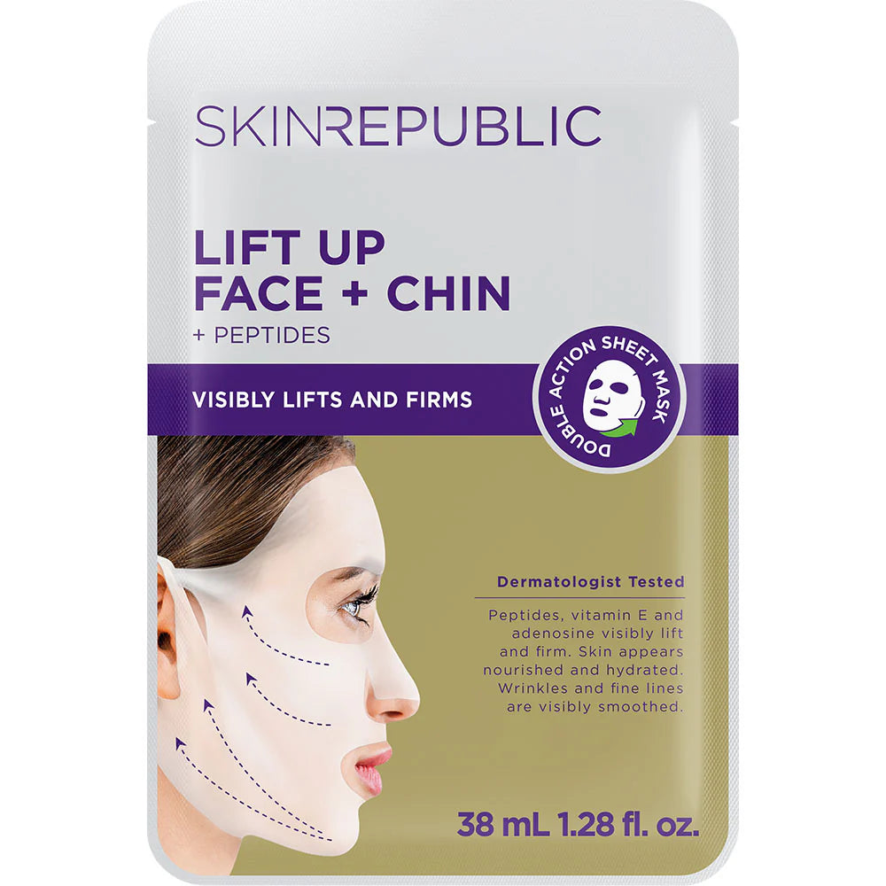 Skin Republic Lift Up Face + Chin Mask 38ml front packaging