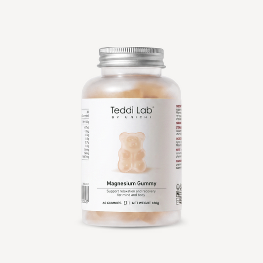Teddi Lab by Unichi Magnesium Gummy 60 Gummies bottle front product image