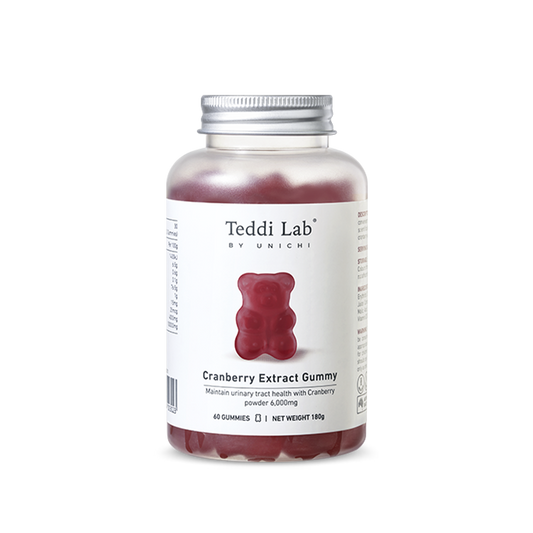 Teddi Lab by Unichi Cranberry Extract Gummy 60 Gummies bottle front product image