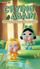 POP MART CRYBABY Crying Again Series vinyl face plush product display