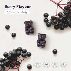 Teddi Lab by Unichi Immune Defence Gummy 60 Gummies Berry flavour and directions image