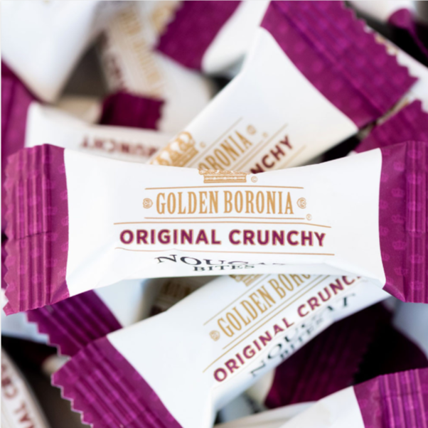 Golden Boronia Original Crunchy Nougat wrapped pieces