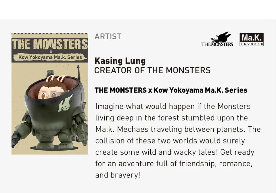 POP MART THE MONSTERS x Kow Yokoyama Ma.K. Series Product Details
