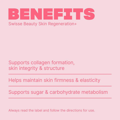 Swisse Beauty Skin Regeneration+ collagen formation and skin regeneration benefits