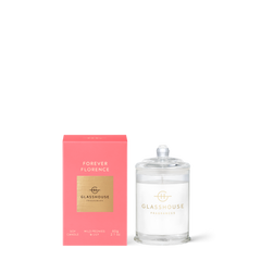 Glasshouse Fragrances Forever Florence 60g Scented Candle with packaging