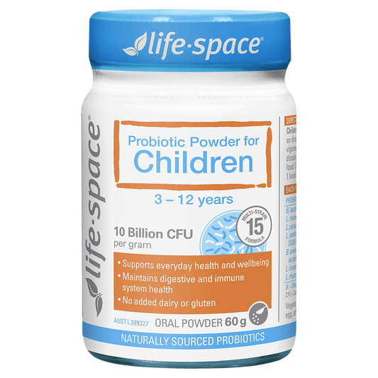 Life-Space Probiotic Powder for Children 60g front product packaging