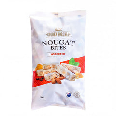 Golden Boronia Nougat Bites Assorted 1kg product packaging