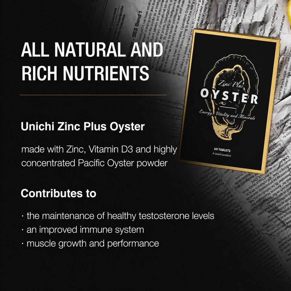 Unichi Zinc Plus Oyster with zinc vitamin D3 and Pacific oyster powder product information image