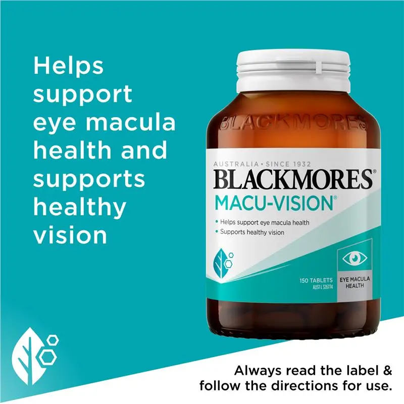 Blackmores Macu-Vision 150 Tablets Key Benefits
