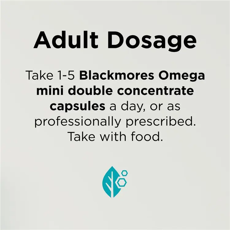 Blackmores Omega Mini Double Concentrate Dosage