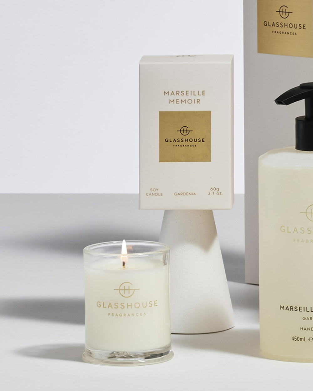 Glasshouse Fragrances Marseille Memoir 60g Scented Candle lifestyle image