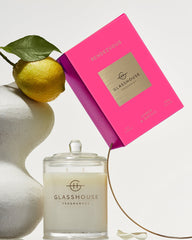 Glasshouse Fragrances Rendezvous 380g scented candle lifestyle image