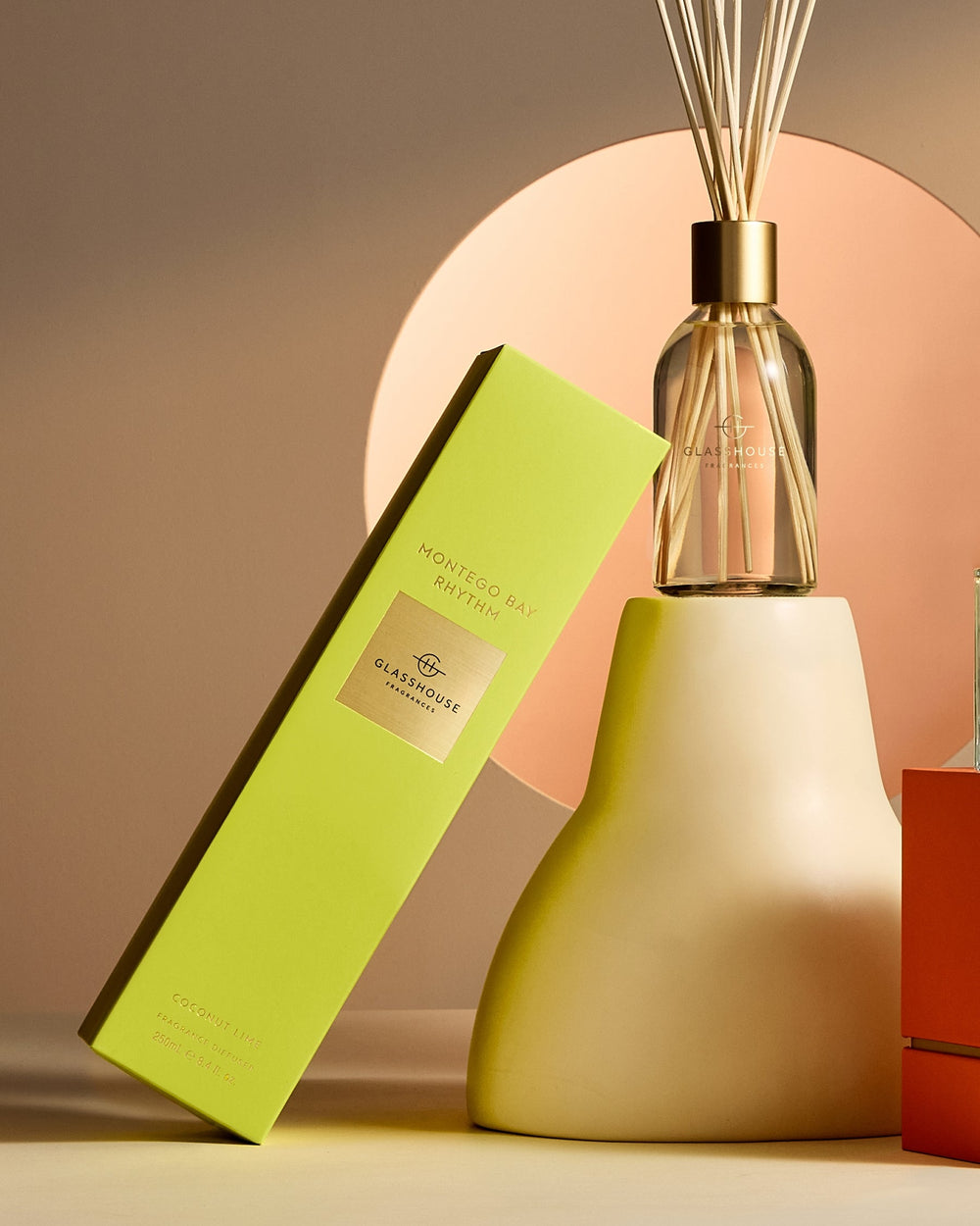 Glasshouse Fragrances Montego Bay Rhythm 250mL Fragrance Diffuser lifestyle image