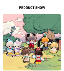 POP MART DIMOO WORLD × DISNEY vinyl plush keychain product display