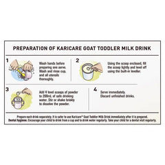 Karicare Goat Milk Stage 3 Toddler Milk Drink preparation instructions