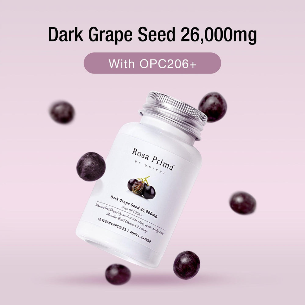 Unichi Rosa Prima Dark Grape Seed 26000mg with OPC206+ product image