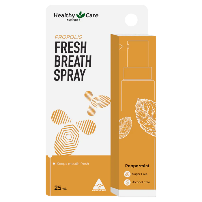 Healthy Care Propolis Fresh Breath Spray 25ml front packaging