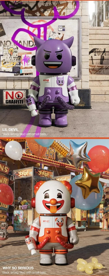 POP MART MEGA SPACE MOLLY 100% × emoji Series Single Blind Box (Random)