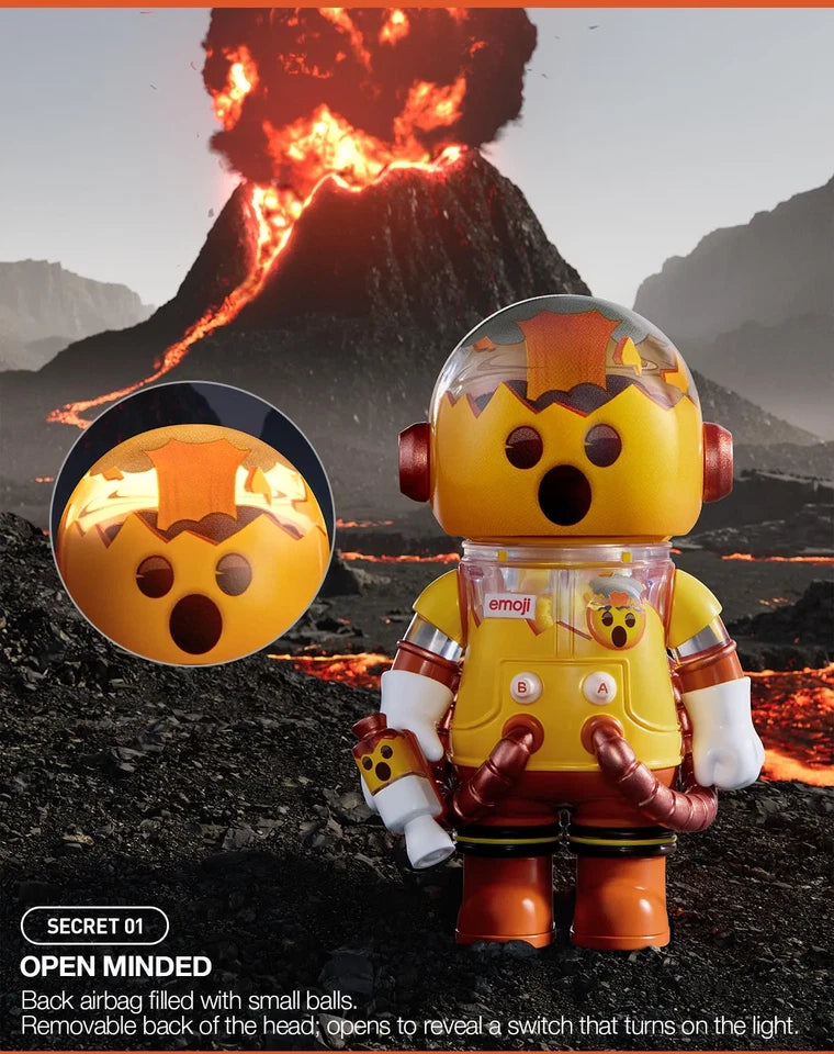 POP MART MEGA SPACE MOLLY 100% × emoji Series Single Blind Box (Random)