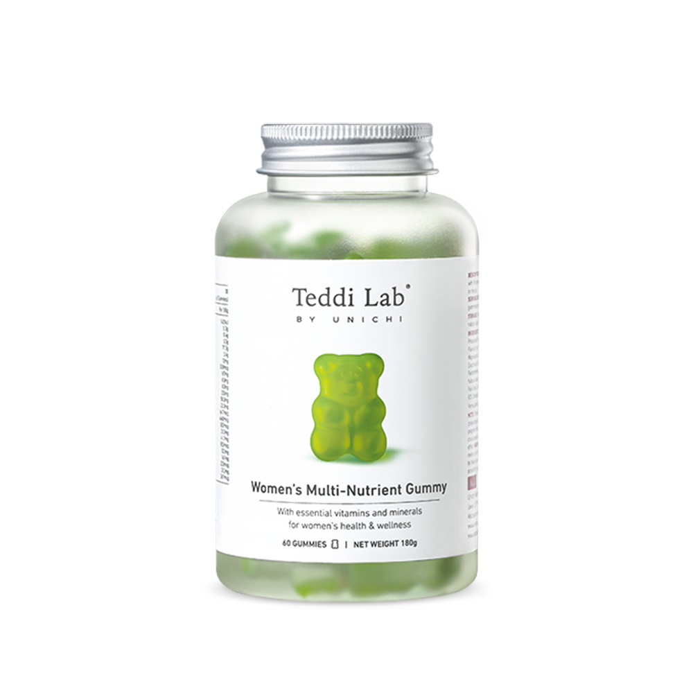 Teddi Lab by Unichi Women's Multi-Nutrient Gummy 60 Gummies bottle front product image