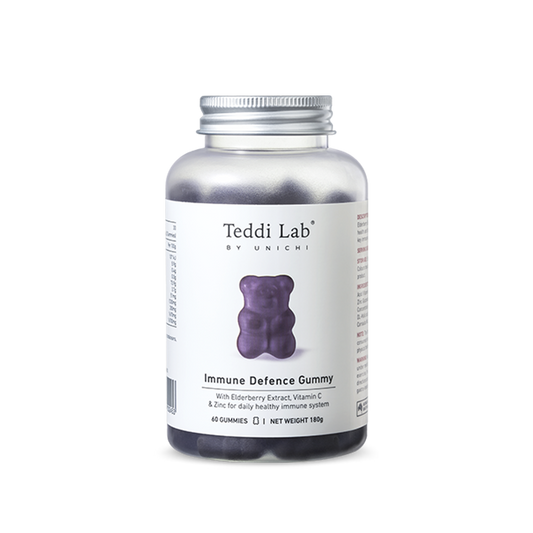 Teddi Lab by Unichi Immune Defence Gummy 60 Gummies bottle front product image