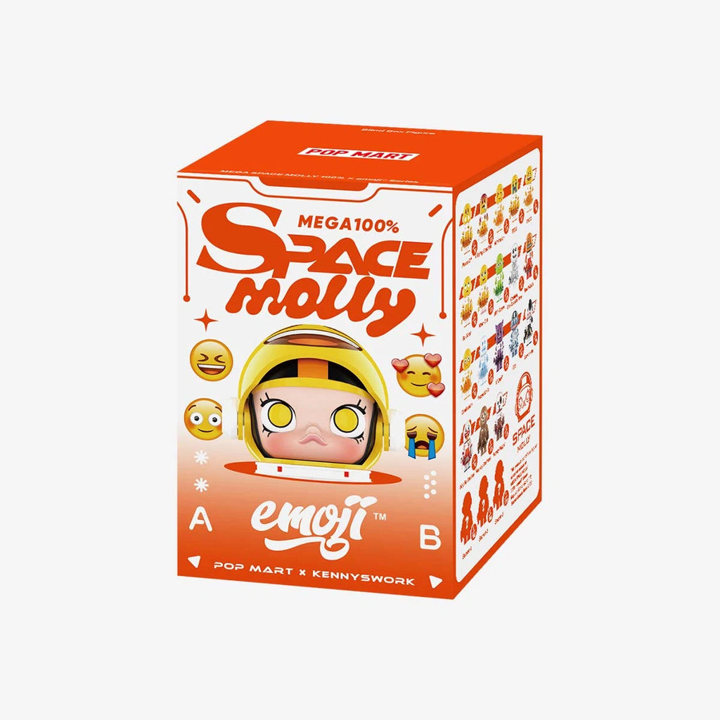 POP MART MEGA SPACE MOLLY 100% × emoji Series Single Blind Box (Random)