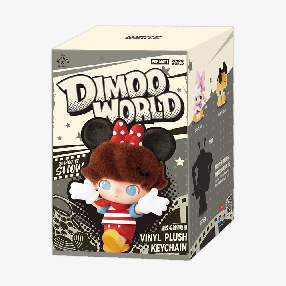 POP MART DIMOO WORLD × DISNEY Series Vinyl Plush Keychain Blind Box