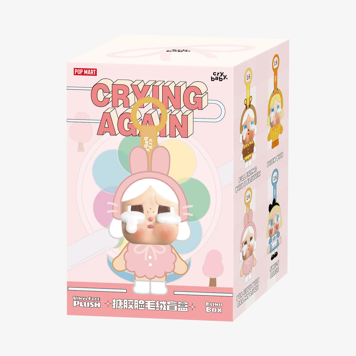 POP MART CRYBABY Crying Again Series Vinyl Face Plush Single Blind Box