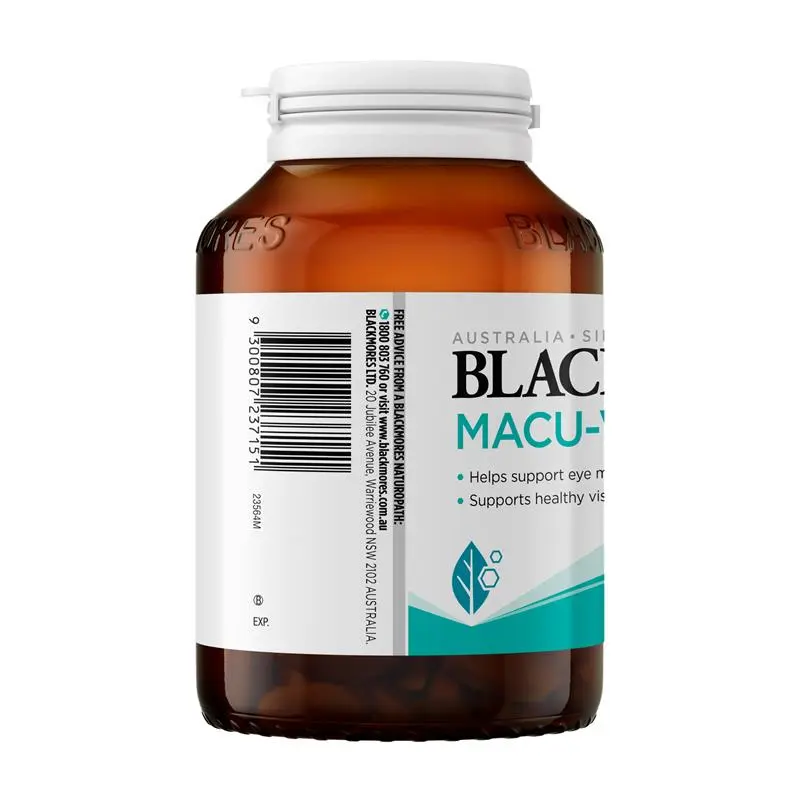 Blackmores Macu-Vision 150 Tablets Side Label