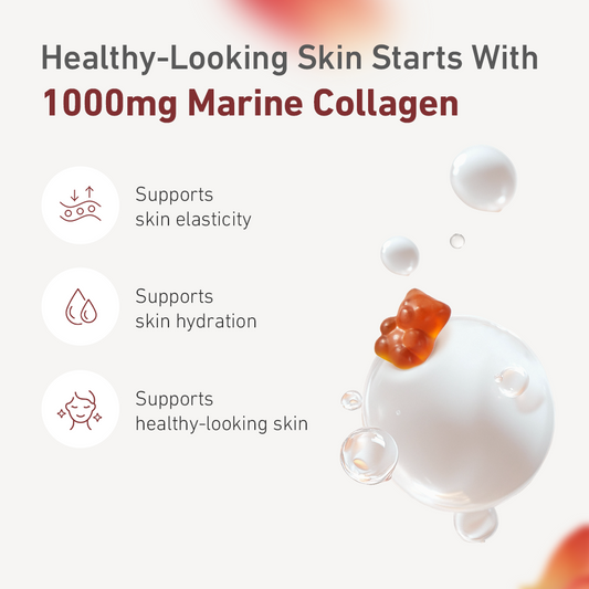 Teddi Lab by Unichi Rose Collagen Gummy 60 Gummies product benefits image