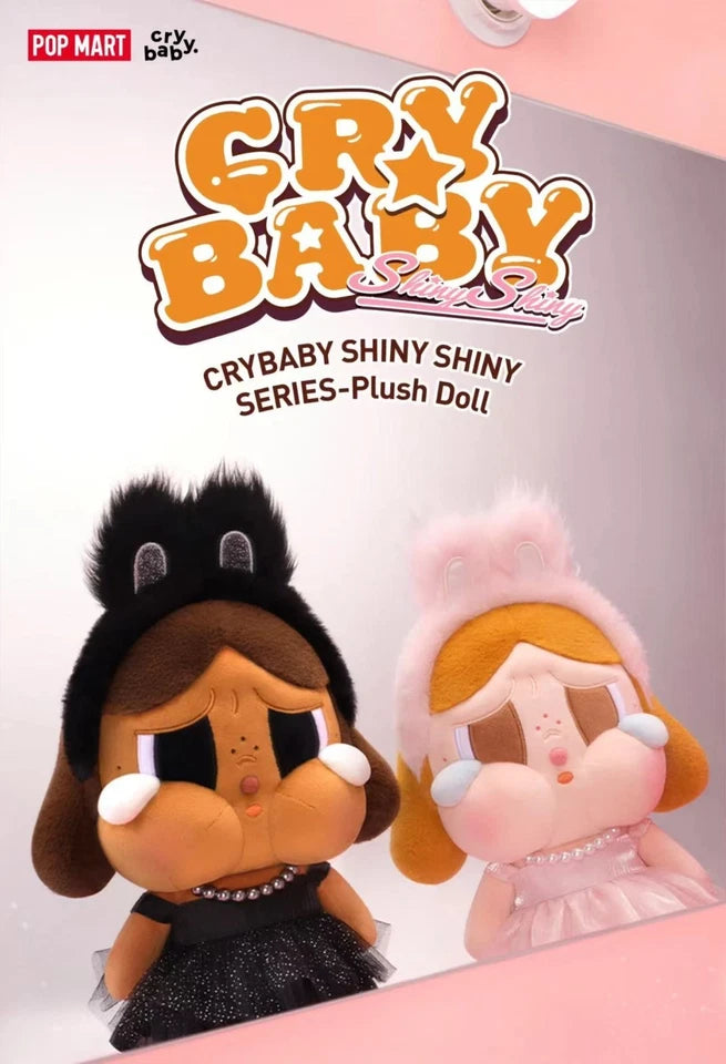 POP MART CRYBABY SHINY SHINY SERIES-Plush Doll (Black)