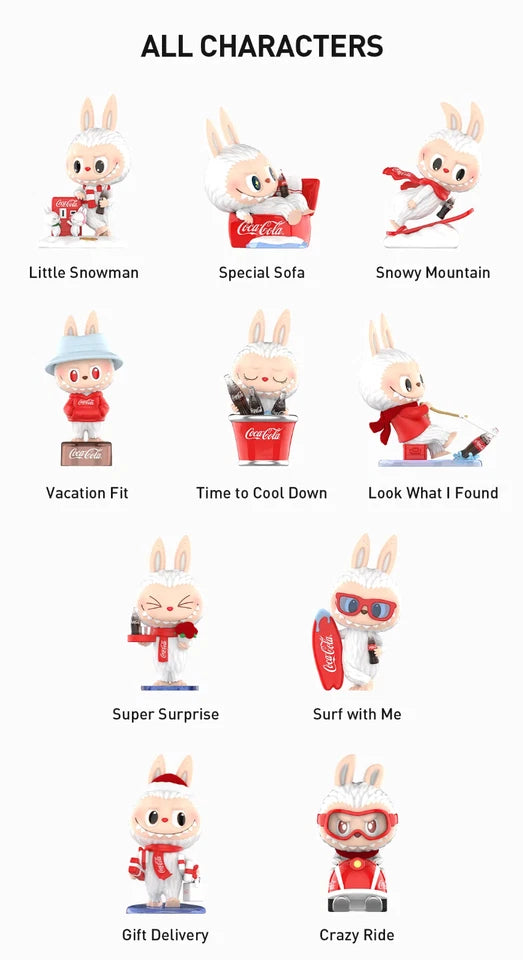 POP MART LABUBU THE MONSTERS COCA-COLA Series Figures Single Blind Box (Random)
