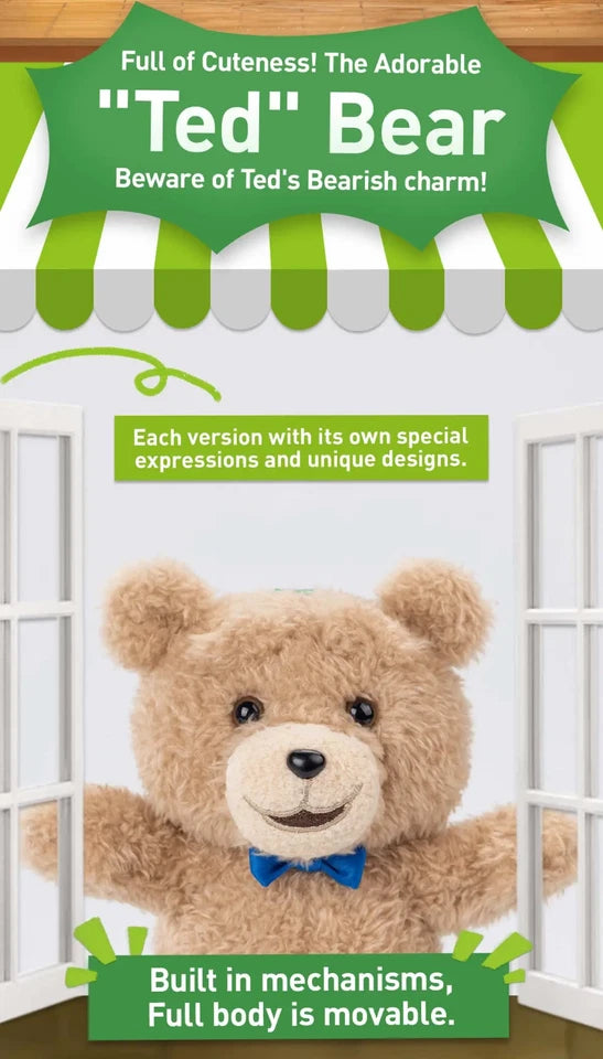 POP MART Ted2 Teddy Bear Action Plush Pendant Single Blind Box (Random)