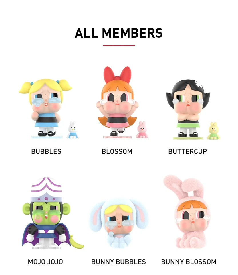 POP MART CRYBABY × Powerpuff Girls Series Figures Single Blind Box (Random)