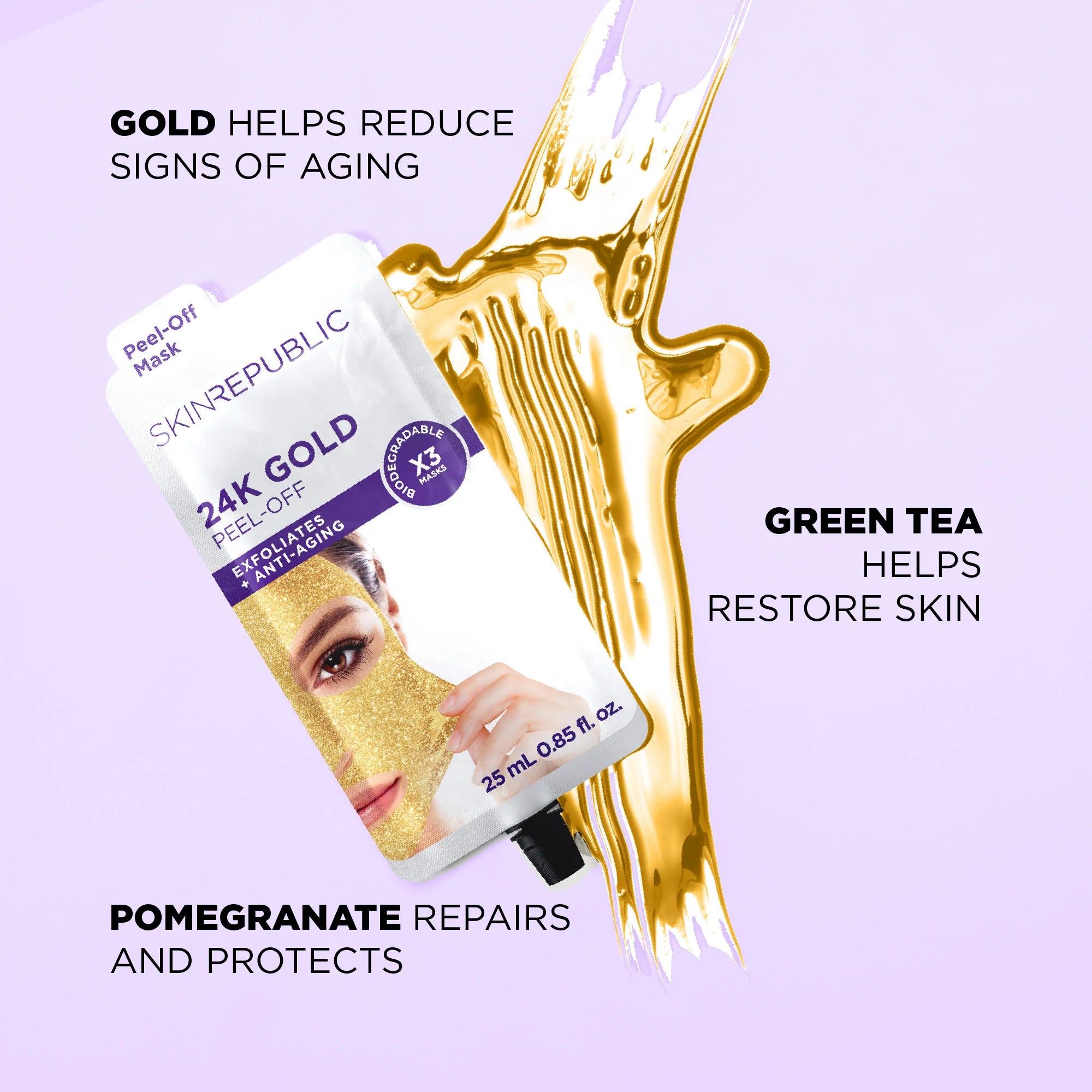 Skin Republic 24K Gold Peel Off Mask 27ml