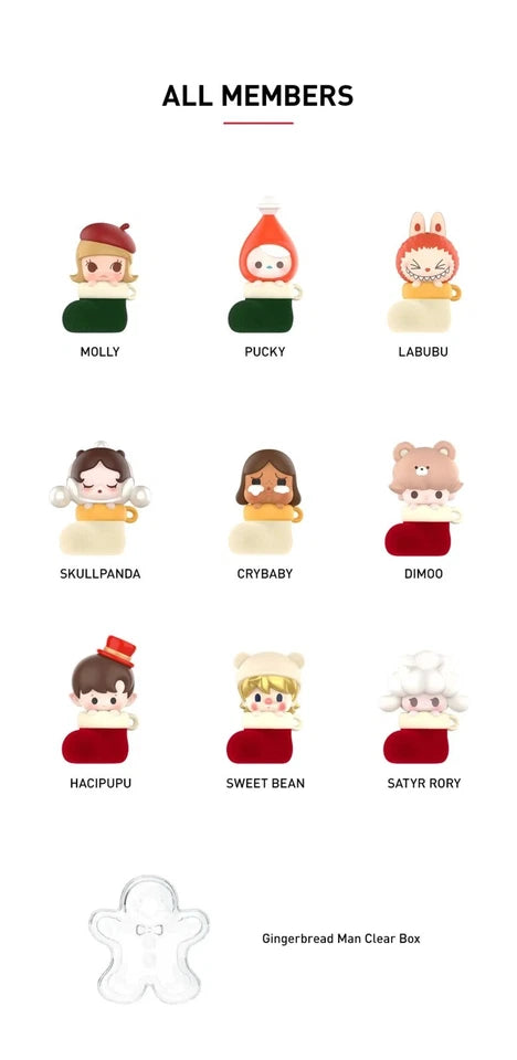 POP MART POP BEAN Christmas Sock Series Box Set