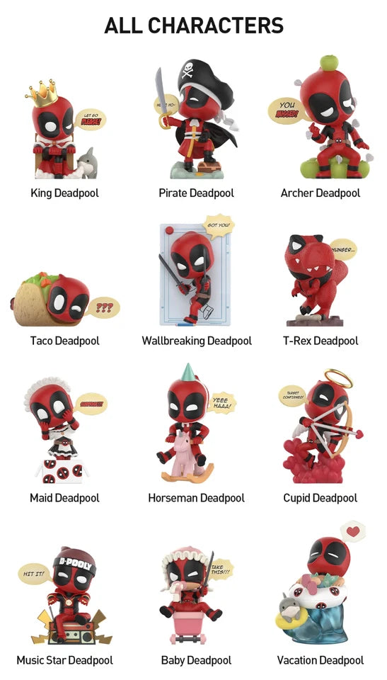 POP MART Marvel Deadpool Series Figures Single Blind Box (Random)