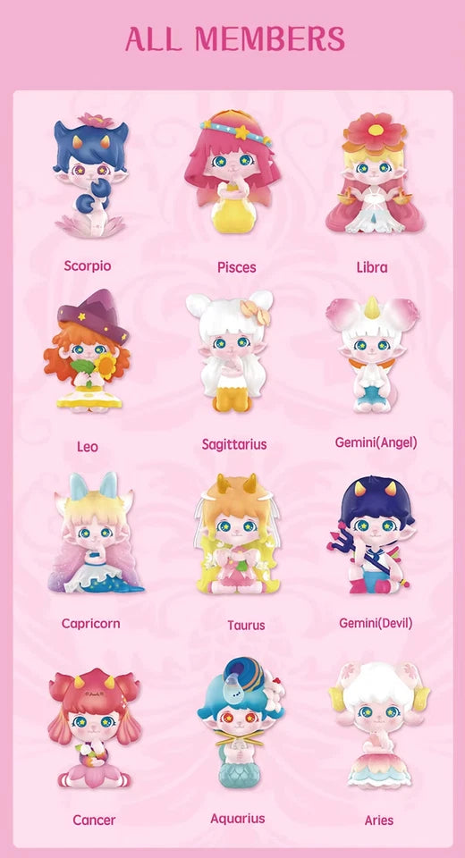 POP MART Zoe Flower Whispering Zodiac Series Single Blind Box (Random)