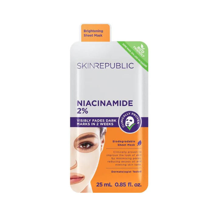 Skin Republic Niacinamide 2% Biodegradable Sheet Mask 25ml