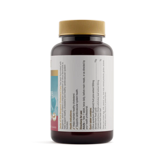 Herbs of Gold Bergamot Cholesterol Care 60 Tablets side label