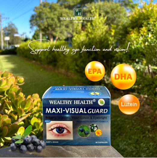 Eye health ingredients including bilberry and lutein