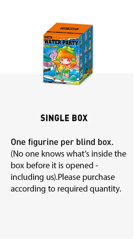 POP MART Water Party Series Figures Single Blind Box (Random)