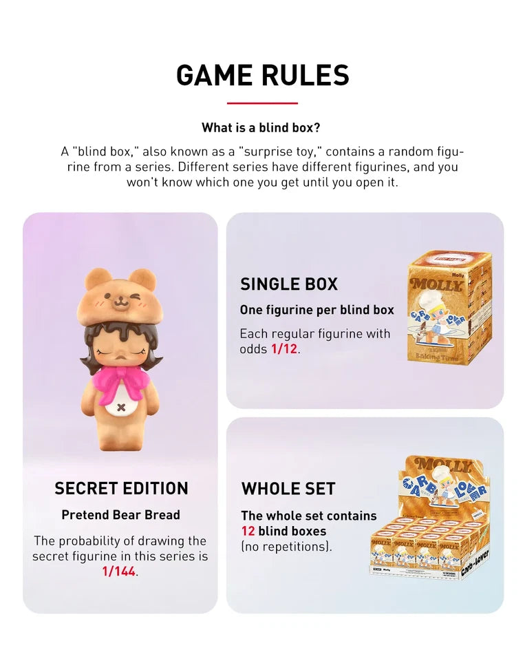 POP MART MOLLY Carb-Lover Series Figures Single Blind Box (Random)