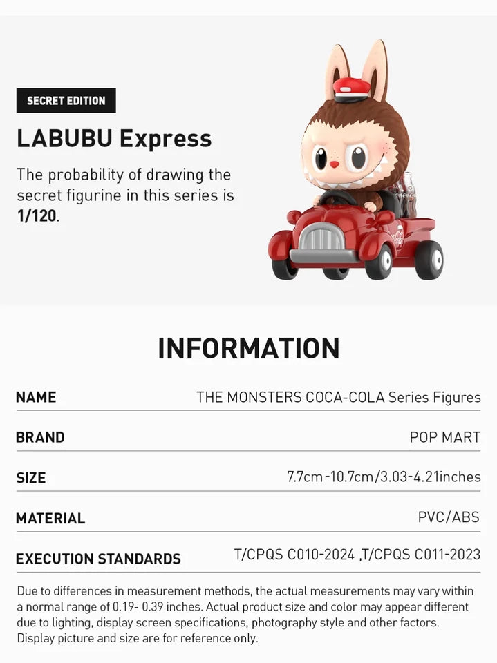 POP MART LABUBU THE MONSTERS COCA-COLA Series Figures Single Blind Box (Random)