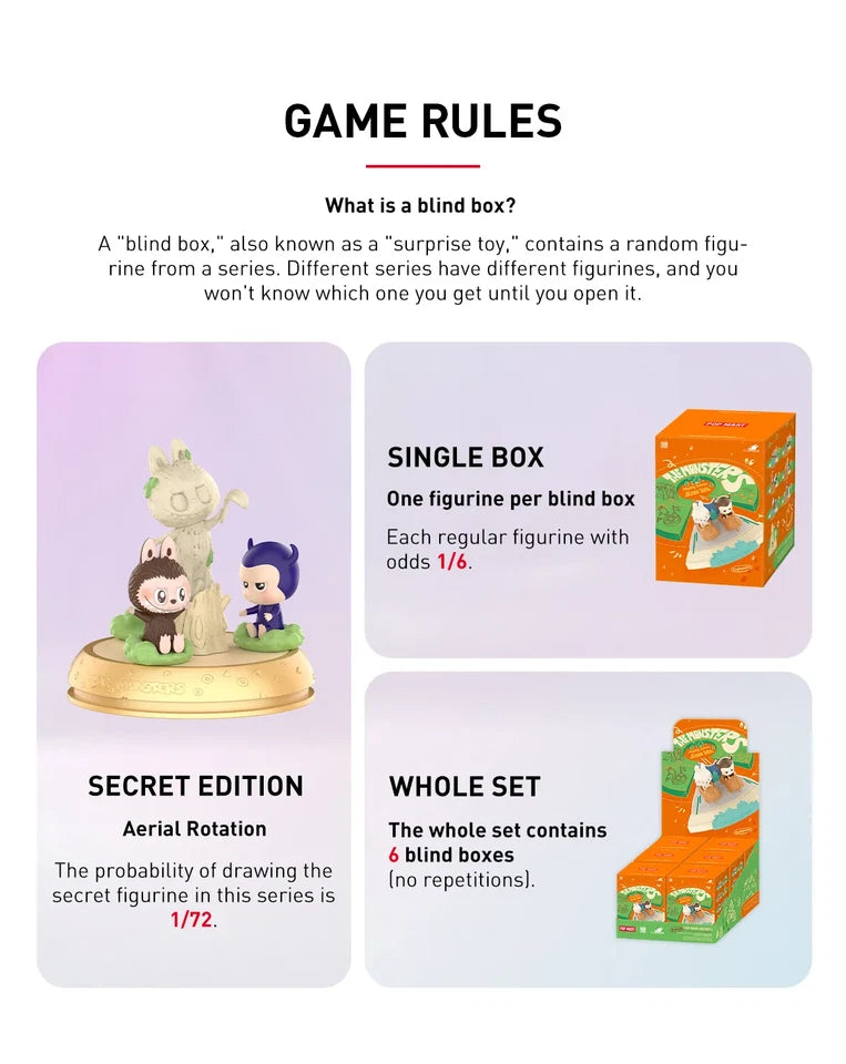 POP MART LABUBU THE MONSTERS Playing Games Series Single Blind Box (Random)
