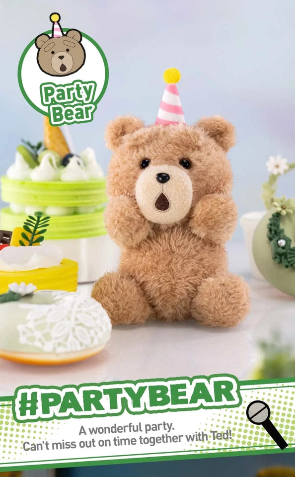 POP MART Ted2 Teddy Bear Action Plush Pendant Single Blind Box (Random)